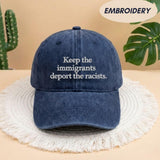 Immigrants Make America Great Embroidered Hat, Pro Immigrants Hat Human Rights Hat No Human Is Illegal Cap Social Justice