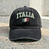 Embroidered Italia Dad Hat | Vintage Italy Flag Baseball Cap