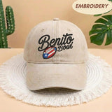 Benito Bowl Embroidered Cap, Puerto Rico Football Hat, Football Gifts