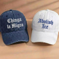 Embroidered Chinga La Migra Hat, Chinga La Migra Cap, Abolish Political Hat, Liberal Hat Immigrant Rights Hat Social Justice Hat