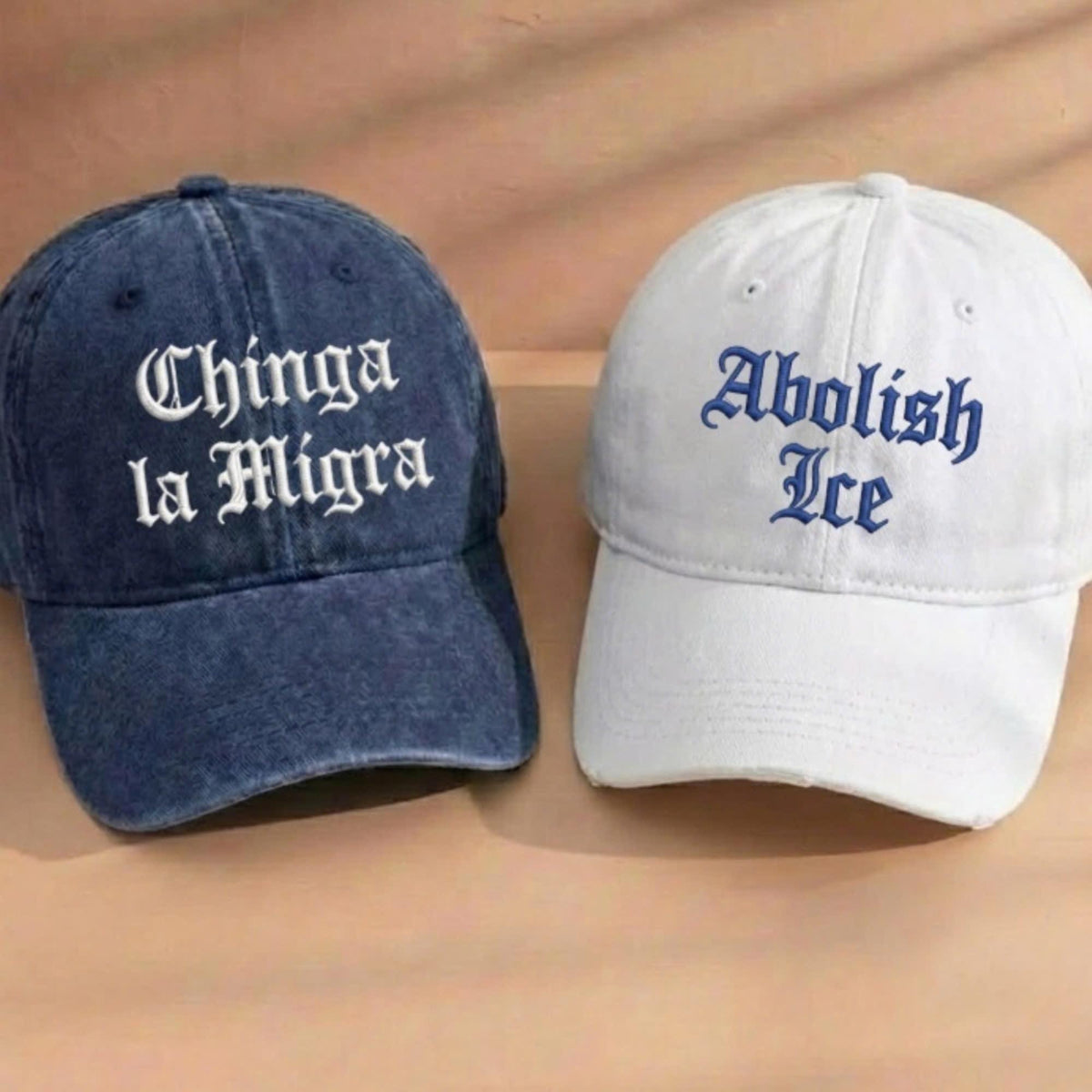 Embroidered Chinga La Migra Hat, Chinga La Migra Cap, Abolish Political Hat, Liberal Hat Immigrant Rights Hat Social Justice Hat