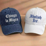 Embroidered Chinga La Migra Hat, Chinga La Migra Cap, Abolish Political Hat, Liberal Hat Immigrant Rights Hat Social Justice Hat