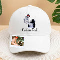 Custom Mother and Baby Portrait Hat, Personalized Mom and Child Cap, Embroidered Custom Portrait Cap, Personalize Hat Custom Embroidery