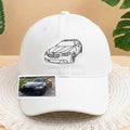 Custom Car Line Art Hat, Personalized Car Portrait Baseball Cap, Custom Cap from Photo, Camaro Fan Gift, Car Dad Hat, Gift for Him