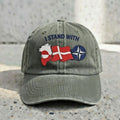 Embroidered Greenland Solidarity Hat, Political Statement Dad Cap