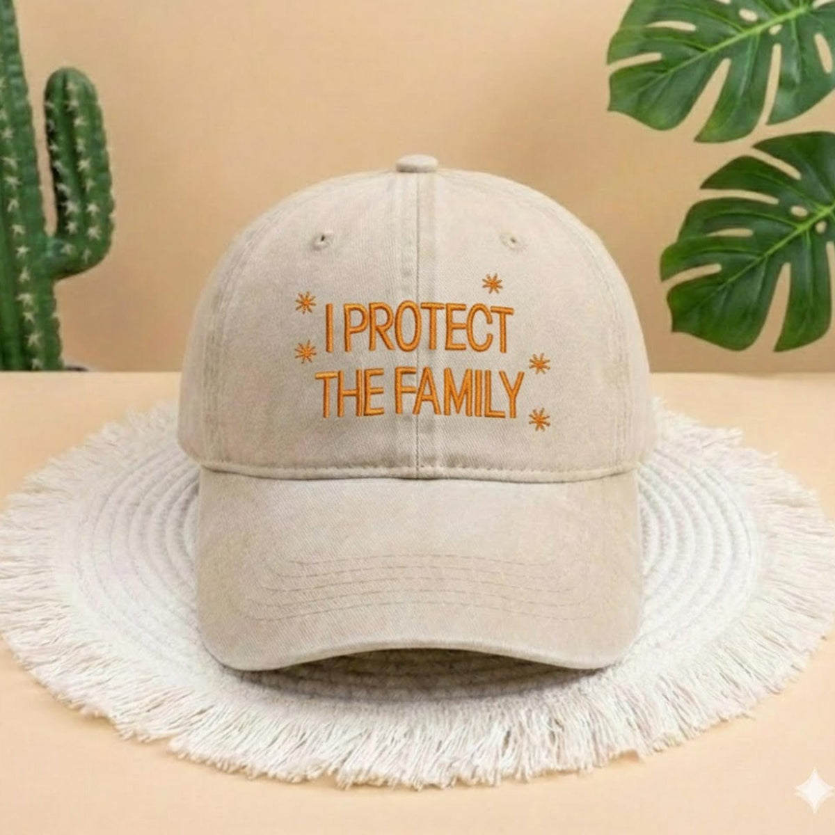 I Protect The Family Embroidered Cap, Father Figure Cap, Father Figure Youth Adult Hat, The Life of Hat, The Life of A, The Sky Is Opalite