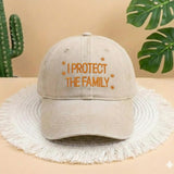 I Protect The Family Embroidered Cap, Father Figure Cap, Father Figure Youth Adult Hat, The Life of Hat, The Life of A, The Sky Is Opalite
