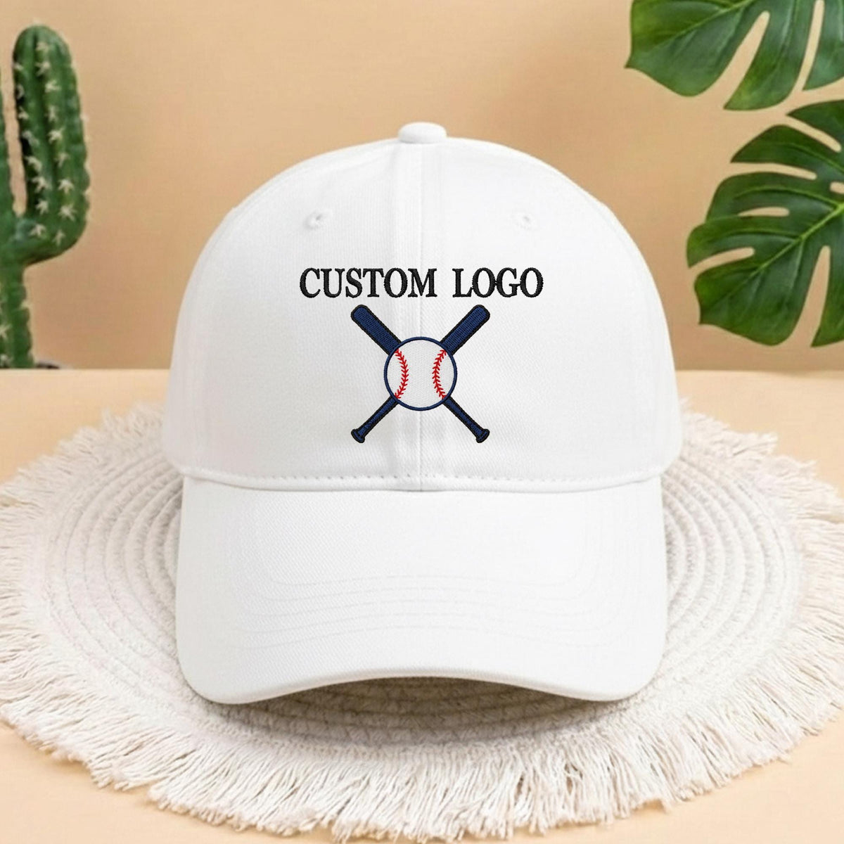 Custom Logo Baseball Embroidered Hat, Personalized Baseball Team Cap, Embroidered Team Hat, College Team Hat, Sports Team Cap, Game Day Hat