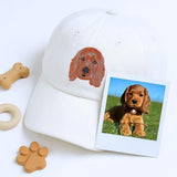 Custom Embroidered Pet Photo Hat: Personalized Dog & Cat Baseball Cap
