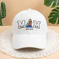 Embroidered Custom Photo Mom Year Hat, Embroidery Text, Photo Embroidery, Memory Gift, Gift for Mom, Custom New Mom Gift, Mothers Day Gift