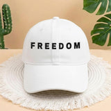 Freedom Embroidered Hat, Minimalist Statement Baseball Cap, Activism Gift, Trendy Social Justice Headwear, Liberty Symbol Apparel