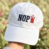 Nope No Kings Democrats Embroidered Baseball Cap Cotton Adjustable Dad Hat, Nope Hat, Embroidered Ha