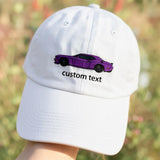 Embroidered Car Photo Baseball Cap - Personalized Gift for Him, Motorbike Custom Cap, Helicopter Embroidered Hat, Father Day Gift