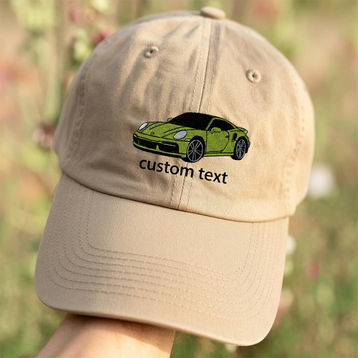 Embroidered Car Photo Baseball Cap - Personalized Gift for Him, Motorbike Custom Cap, Helicopter Embroidered Hat, Father Day Gift