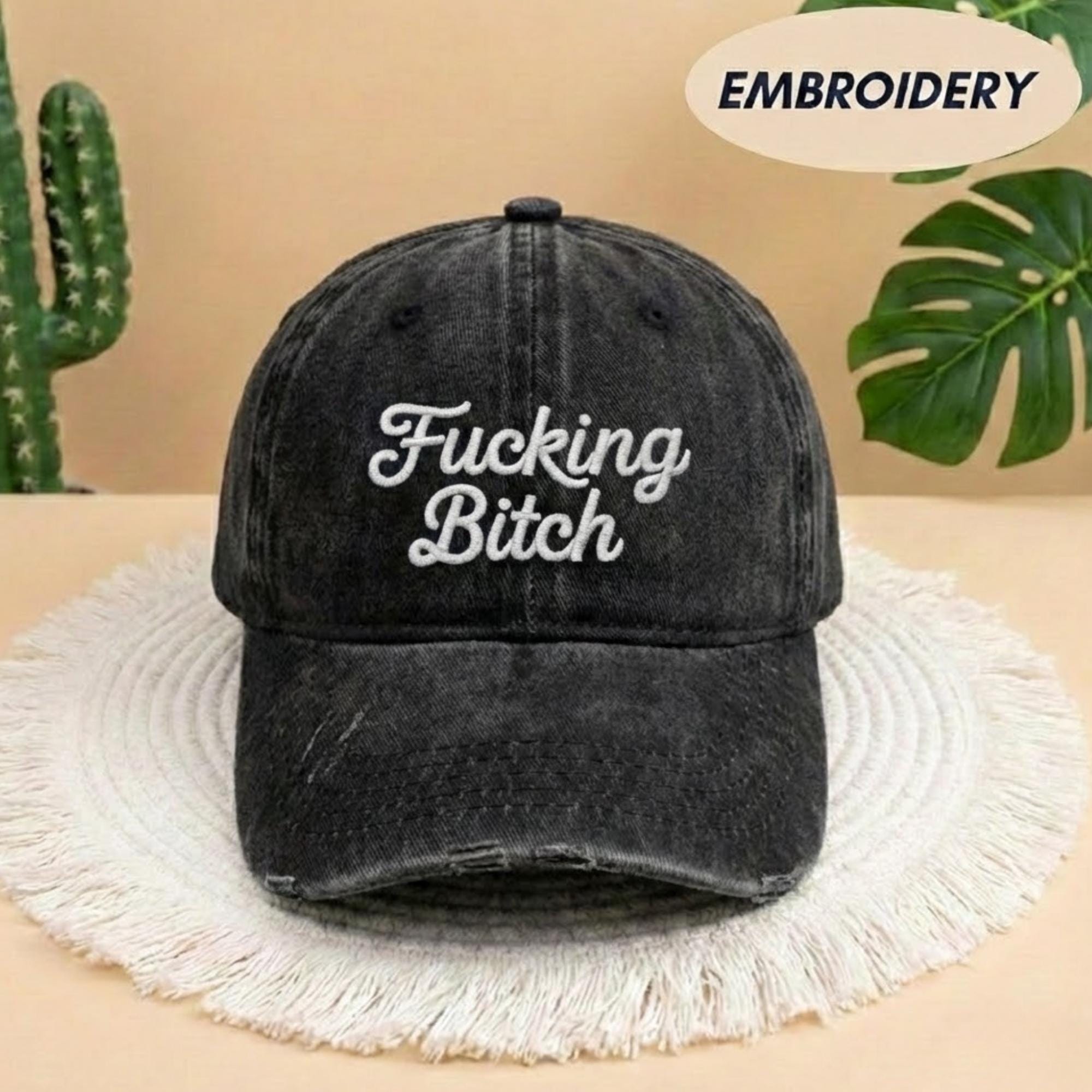 Feminist Embroidered Hat, Anti ICE Protest Cap, Strong Woman Graphic Cap, Bold Statement Hat, Unapologetic Feminism Cap