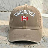 Embroidered Vancouver Dad Hat | Vintage Canada Flag Baseball Cap