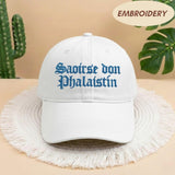 Saoirse Don Phalaistin Embroidered Hat, Freedom For Palestine Baseball Cap, Gaelic Statement Headwear, Human Rights Activist Gift Hat
