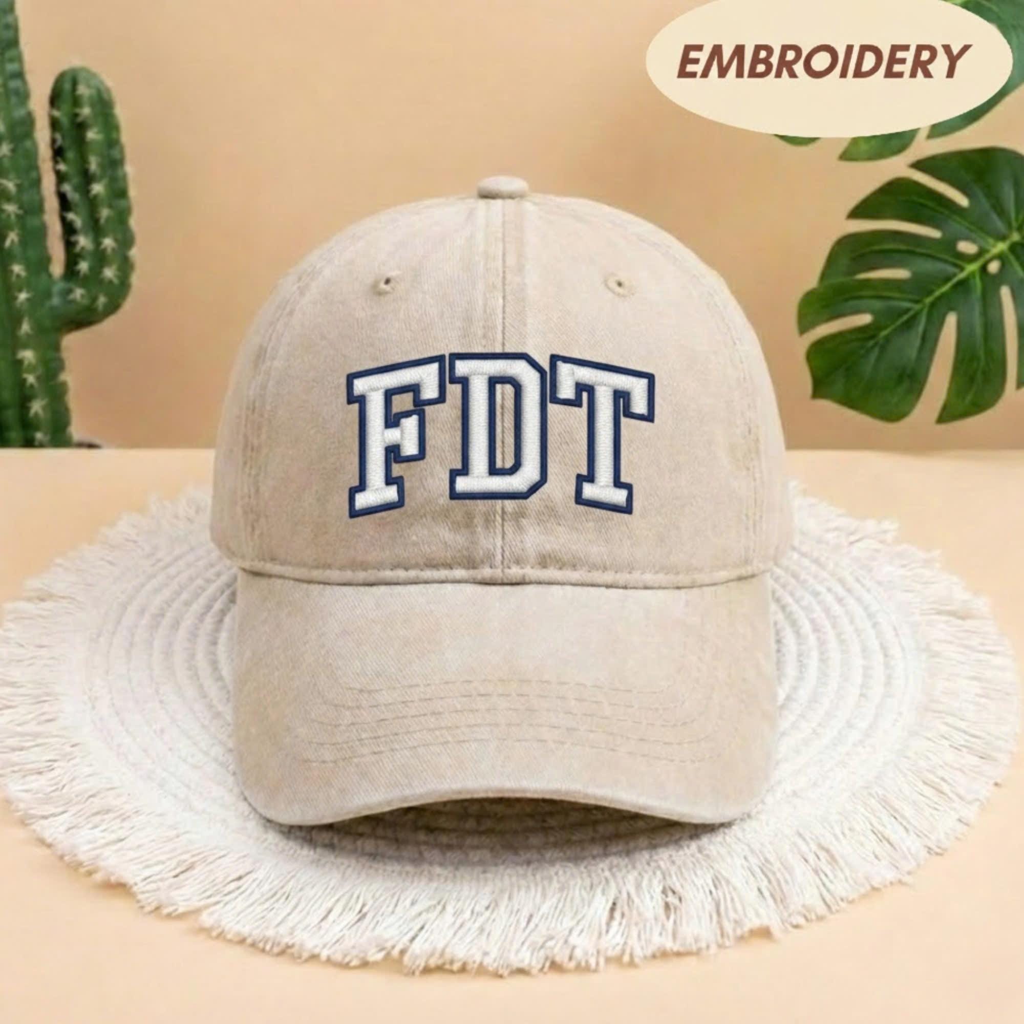 Embroidered Anti Trump FDT Cap, Impeach President Dad Hat, Subtle Anti Trump Hat, Reproductive Rights Hat, Gift for Democrat, Gift For Women