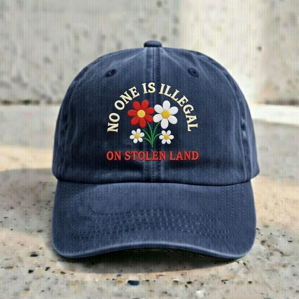 Embroidered Abolish ICE Hat, Progressive Political Cap
