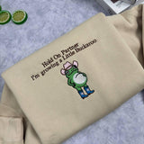 Growing A Little Buckaroo Embroidered Sweatshirt, Western Frog Pregnancy Reveal Crewneck