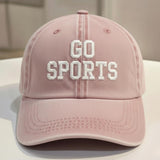 Funny Sports Embroidered Dad Hat, Vintage Washed Baseball Cap, Casual Gift for Dad