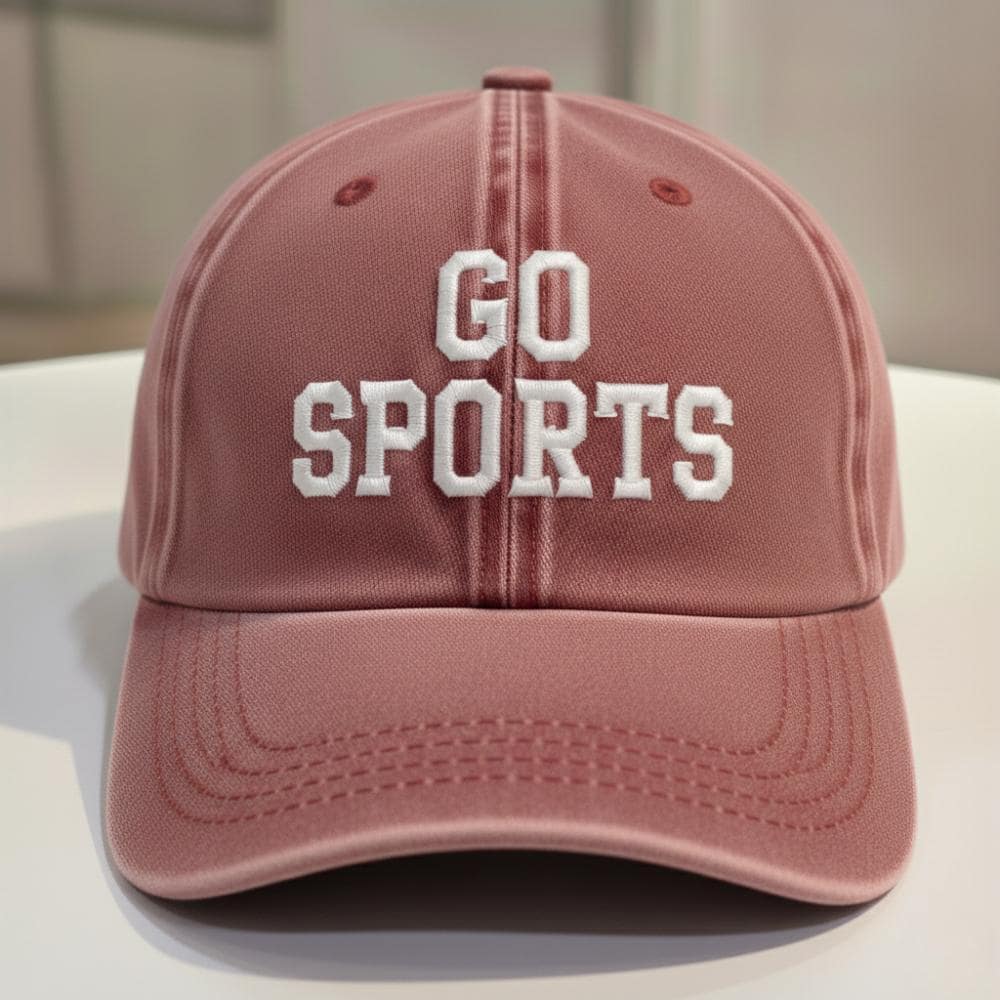 Funny Sports Embroidered Dad Hat, Vintage Washed Baseball Cap, Casual Gift for Dad