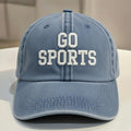 Funny Sports Embroidered Dad Hat, Vintage Washed Baseball Cap, Casual Gift for Dad