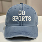 Funny Sports Embroidered Dad Hat, Vintage Washed Baseball Cap, Casual Gift for Dad