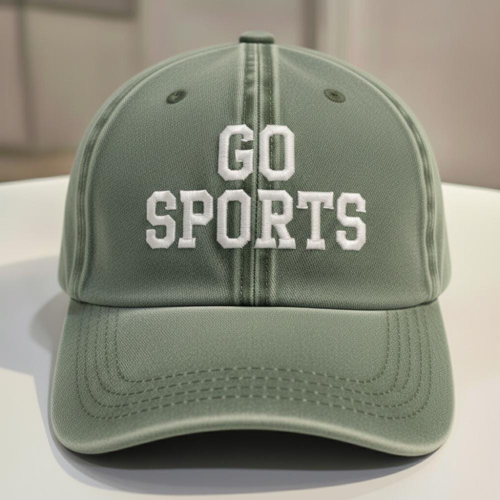 Funny Sports Embroidered Dad Hat, Vintage Washed Baseball Cap, Casual Gift for Dad