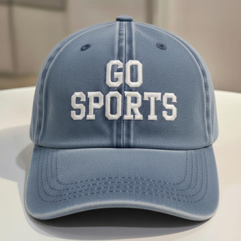 Funny Sports Embroidered Dad Hat, Vintage Washed Baseball Cap, Casual Gift for Dad