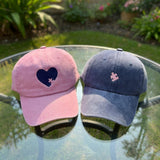 Matching Heart Puzzle Piece Embroidered Hats, Couple Washed Cotton Baseball Caps, Romantic Gift