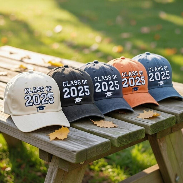 Class of 2025 Embroidered Hat, Personalized Graduation Baseball Cap, Senior Keepsake Gift