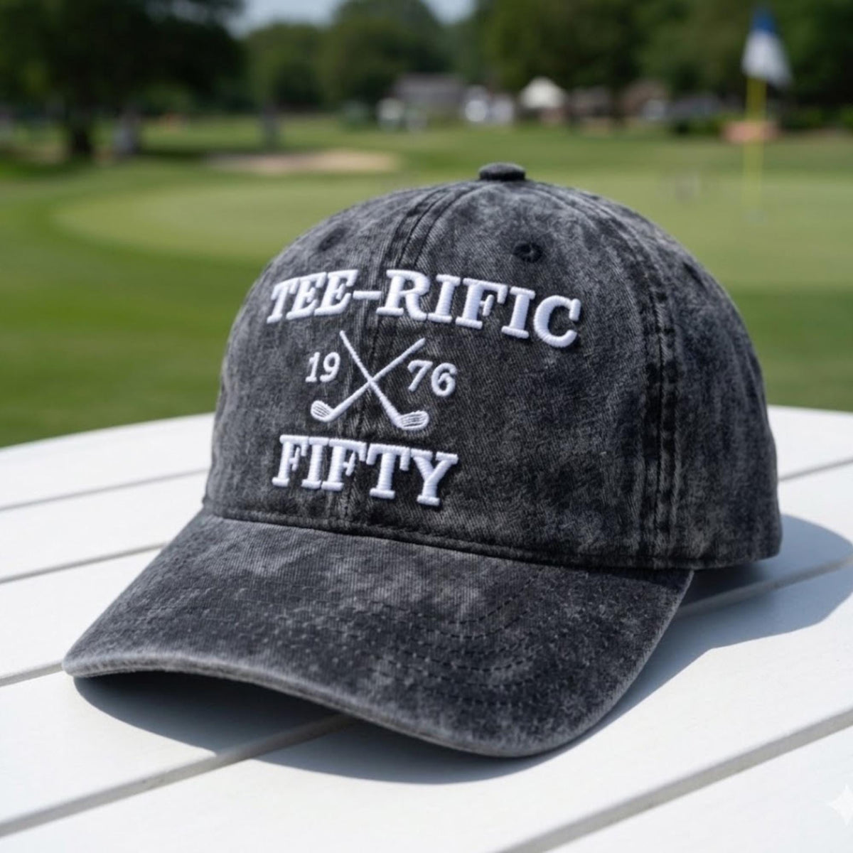 Tee-rific Birthday Hat, Custom Golf Age Cap, Mothers Day Gift, Personalized 30th 40th 50th Gift, Aesthetic Dad Cap, Funny Golfer Accessory
