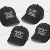 Custom Year Vintage Aged to Perfection Hat, 40th 50th 60th Birthday Gift for Men Women, Limited Edition Dad Cap, Retro Anniversary Gift