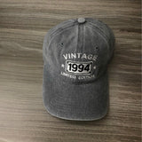 Custom Vintage Birthday Hat Personalized Year Baseball Cap, Custom Year Limited Edition Dad Hat, Washed Retro Birthday Gift for Him Her