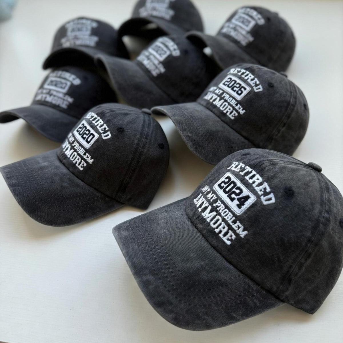 Retired Not My Problem Anymore Hat - Custom Retirement Baseball Cap