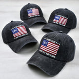 Vintage Limited Edition Hat with US Flag, Custom Birth Year Baseball Cap, 1945 1965 1975 1995 Birthday Gift, Patriotic American Flag Hat