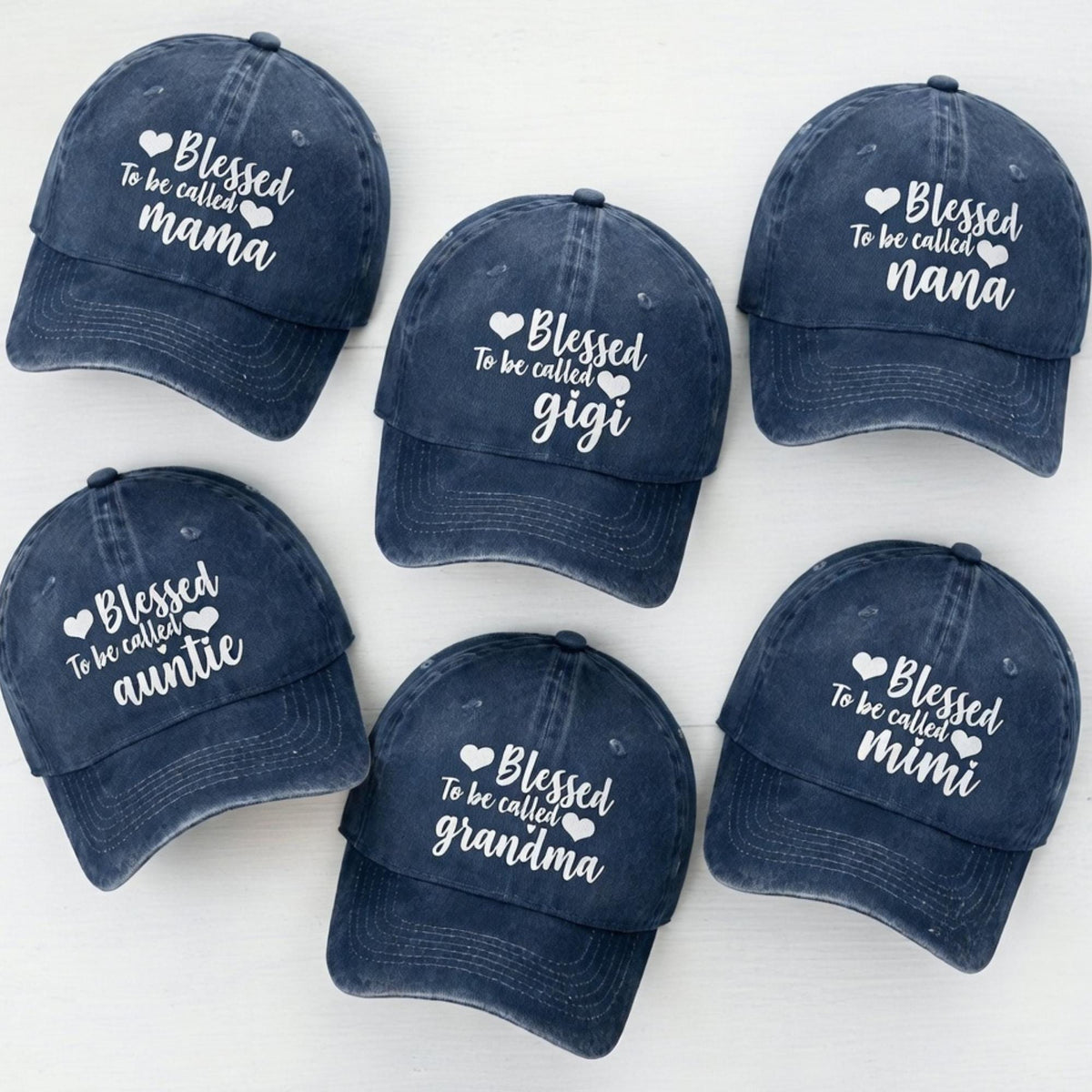 Custom Blessed To Be Called Mama Nana Gigi Mimi Hat, Personalized Grandma Baseball Cap, Mother's Day Gift, Auntie Mimi Gigi New Grandma Gift