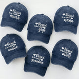 Custom Blessed To Be Called Mama Nana Gigi Mimi Hat, Personalized Grandma Baseball Cap, Mother's Day Gift, Auntie Mimi Gigi New Grandma Gift