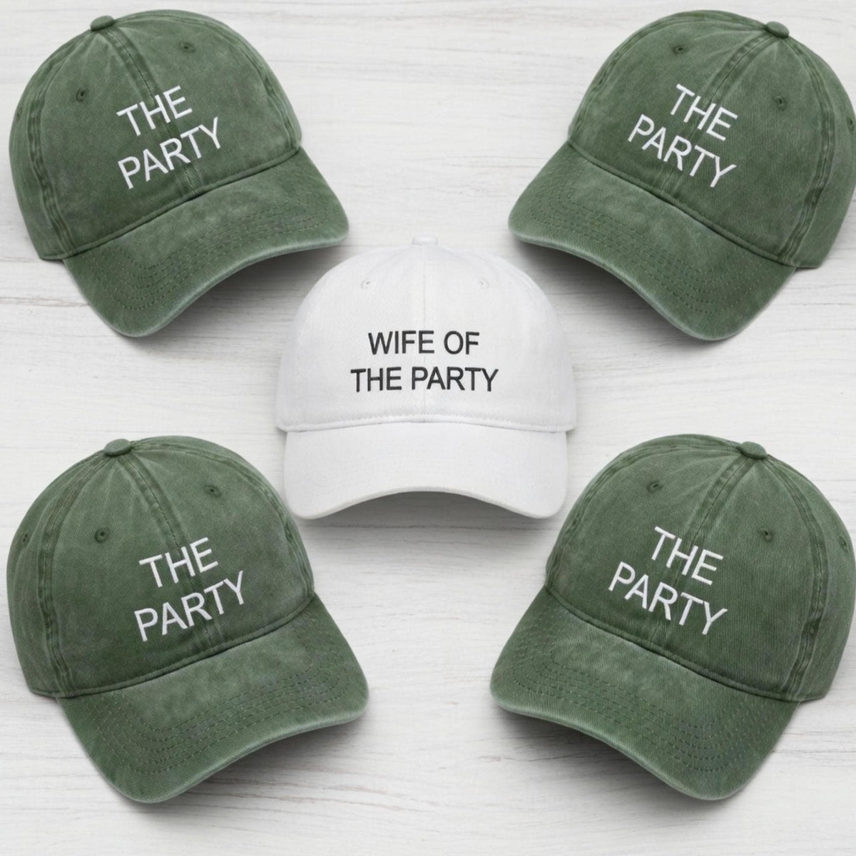 Wife of the Party Embroidered Hats, Custom The Party Bachelorette Caps, Bridesmaid Gift, Custom Bride Baseball Hat, Retro Wedding Party Gift