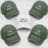 Wife of the Party Embroidered Hats, Custom The Party Bachelorette Caps, Bridesmaid Gift, Custom Bride Baseball Hat, Retro Wedding Party Gift