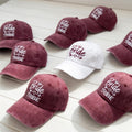 Custom Bride Tribe Bachelorette Hats, Embroidered Bride Hat with Diamond, Personalized Bridal Shower Gifts, Matching Bridesmaid Party Caps