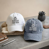 Funny Minimalist Embroidered Hat, Vintage Washed Cotton Baseball Cap, Humor Gift