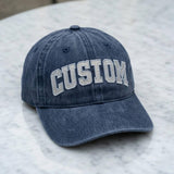 Custom Glitter Text Embroidered Hat, Personalized Shiny Name Baseball Cap, Bespoke Sparkling Retro Cotton Hat, Unique Gift for Her
