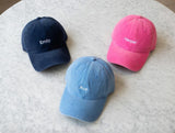 Custom Name Embroidered Hat, Personalized Text Baseball Cap, Unique Birthday Gift for Her, Custom Script Font Hat, Personalized Member Cap