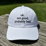Funny Sarcastic Embroidered Dad Hat, Casual Humor Baseball Cap, Gift for Dad