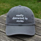 Geology Rock Collector Embroidered Hat, Funny Rockhound Baseball Cap, Gift for Geologist
