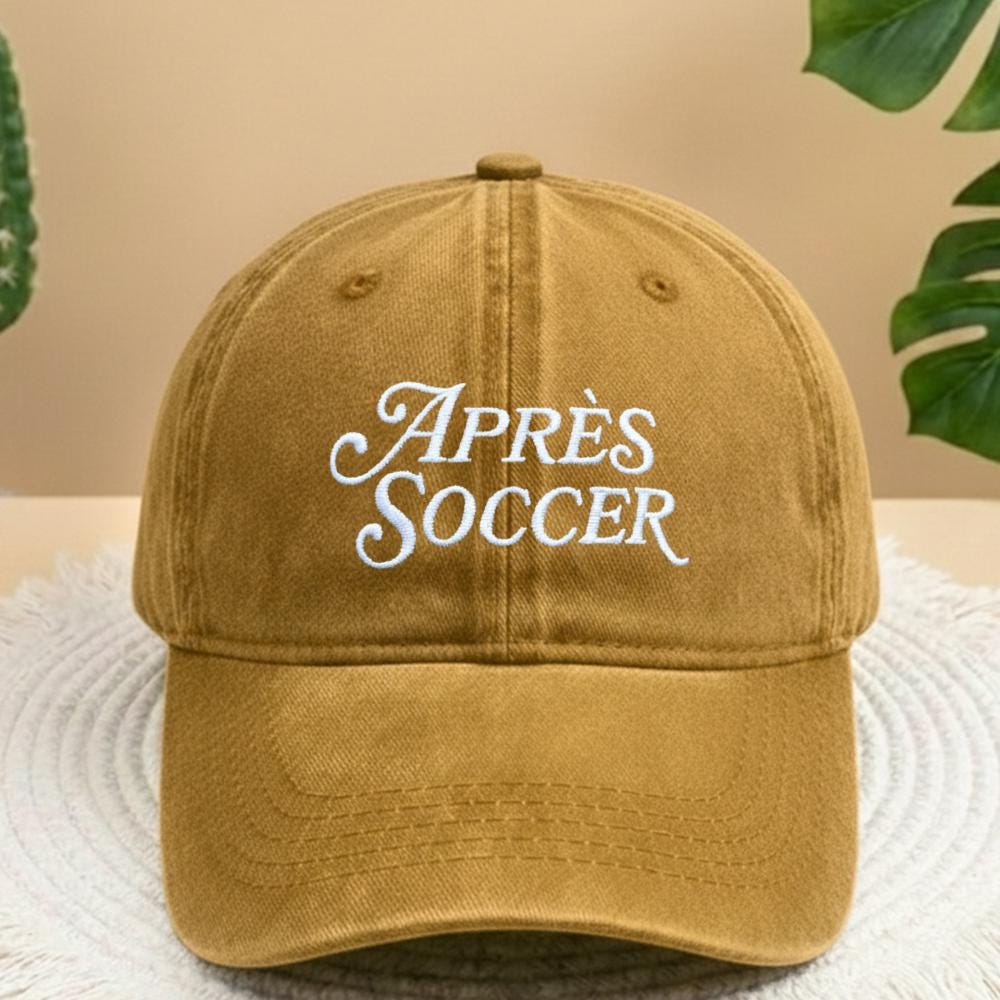 Soccer Mom Dad Embroidered Hat, Vintage Washed Soccer Fan Cap, Sports Gift