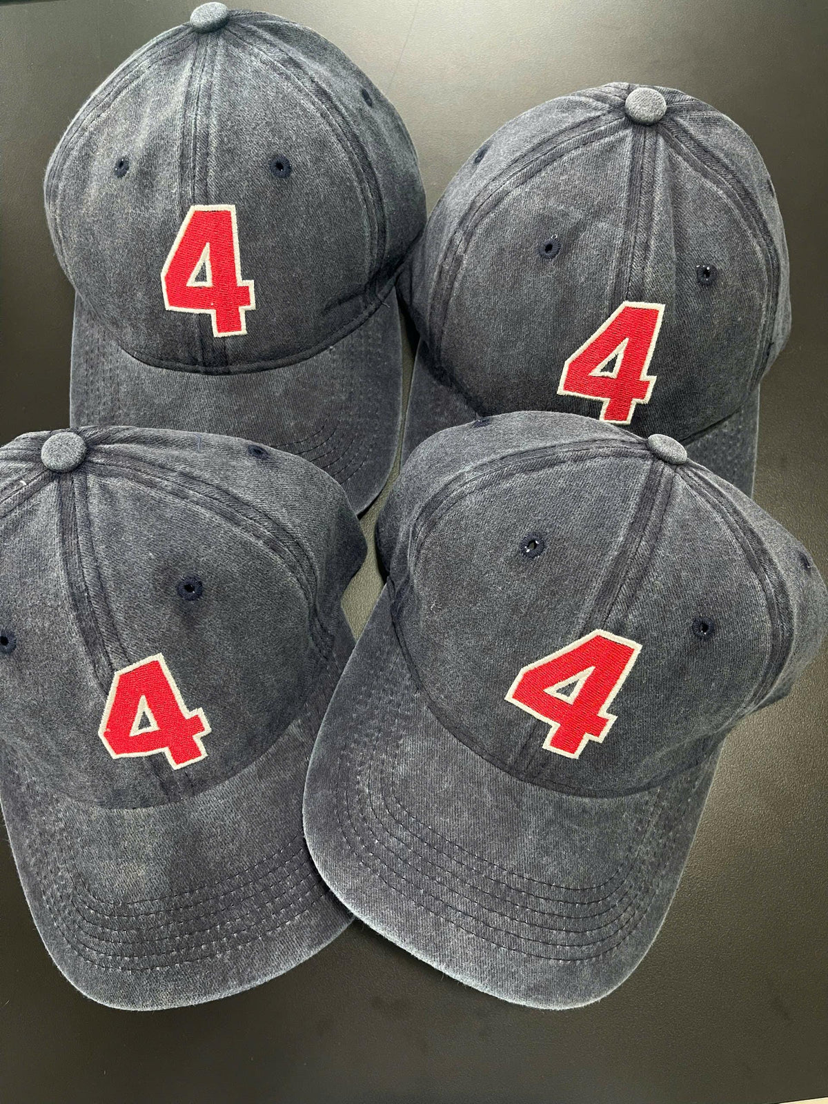 Personalized Team Number Embroidered Hat, Custom Jersey Number Baseball Cap, Sports Team Gift