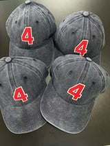 Personalized Team Number Embroidered Hat, Custom Jersey Number Baseball Cap, Sports Team Gift